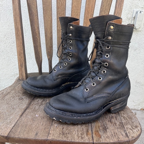 White's boots women's work boots pnw spokane wa handmade in usa heritage 6 1/2 7 - Picture 1 of 16
